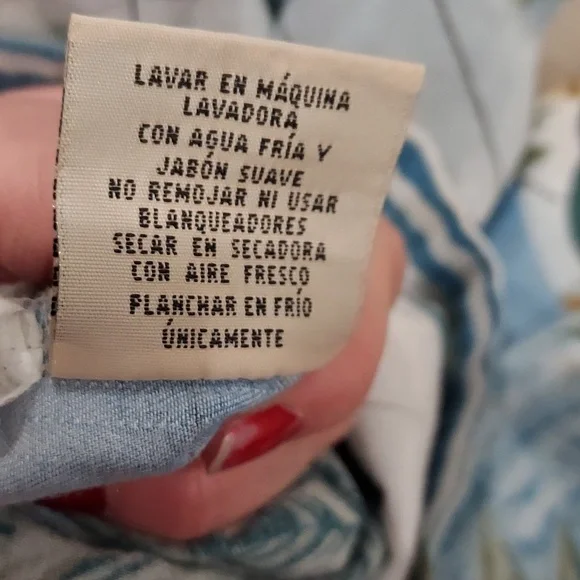 *Men's Kona Kai Hawaiian Print Beach Scene Cotton Blend Camp Shirt Size Medium - Picture 9 of 9